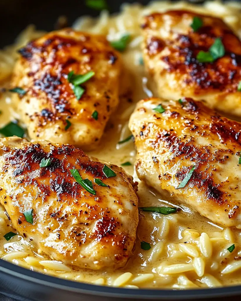 Creamy Parmesan Chicken and Orzo – Easy Family Dinner