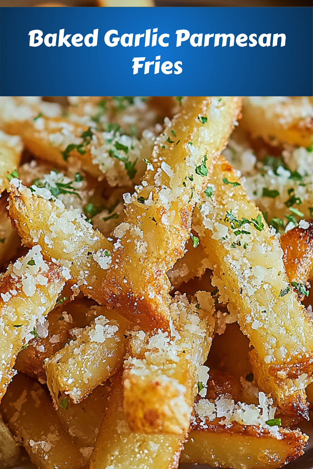 Pin this Irresistible Baked Garlic Parmesan Fries Recipe Easy and Flavorful Baked Garlic Parmesan Fries - Step-by-Step Guide