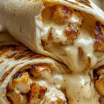 Cheesy Garlic Chicken Wraps