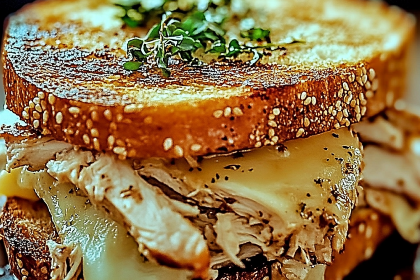 Chicken Garlic Bread Sandwich