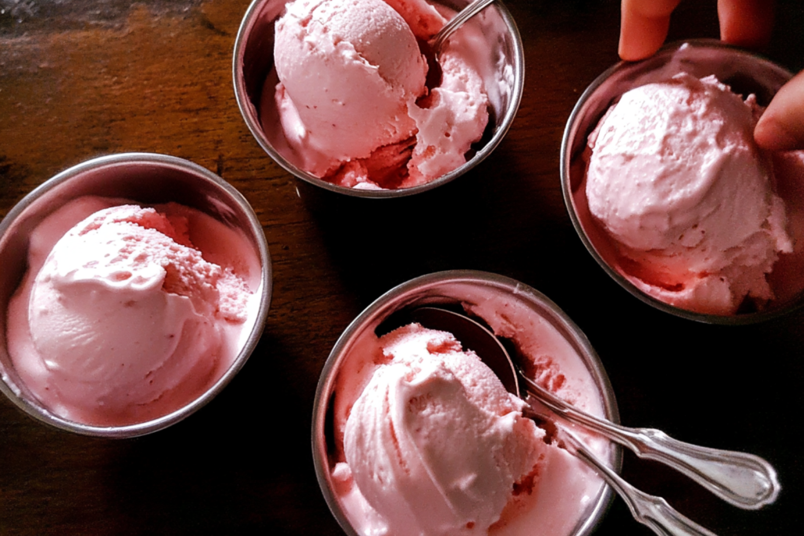 Summer Strawberries Ice Cream