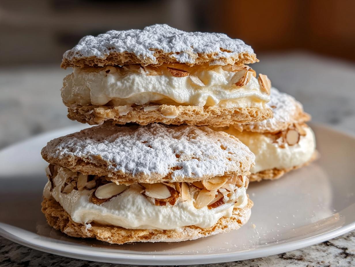 Almond Dacquoise Cream Clouds