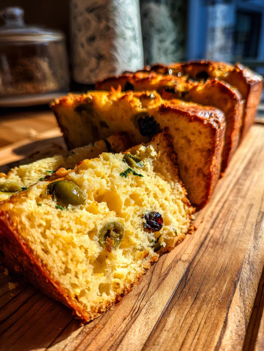 Cheese and Olive Quick Bread - detail 1