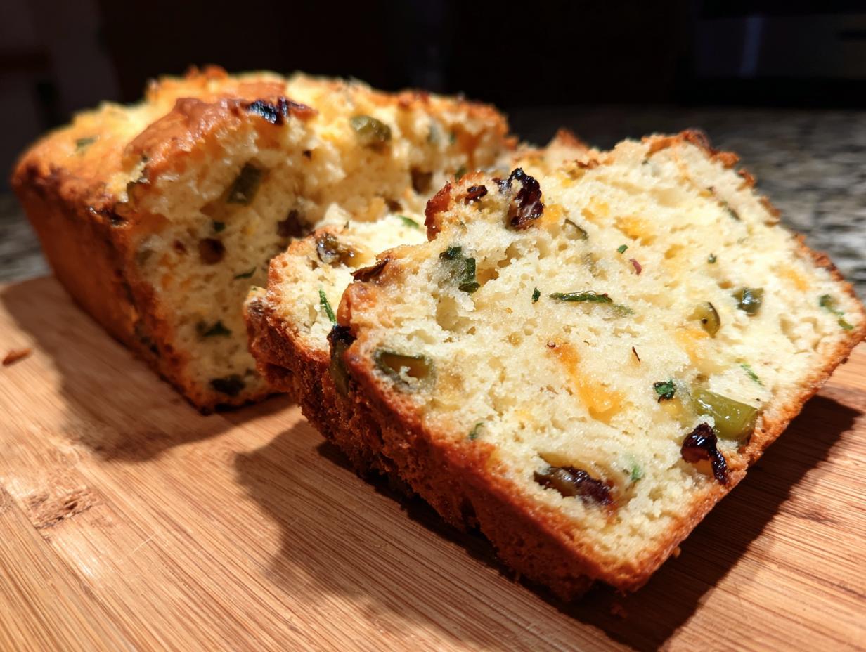Cheese and Olive Quick Bread