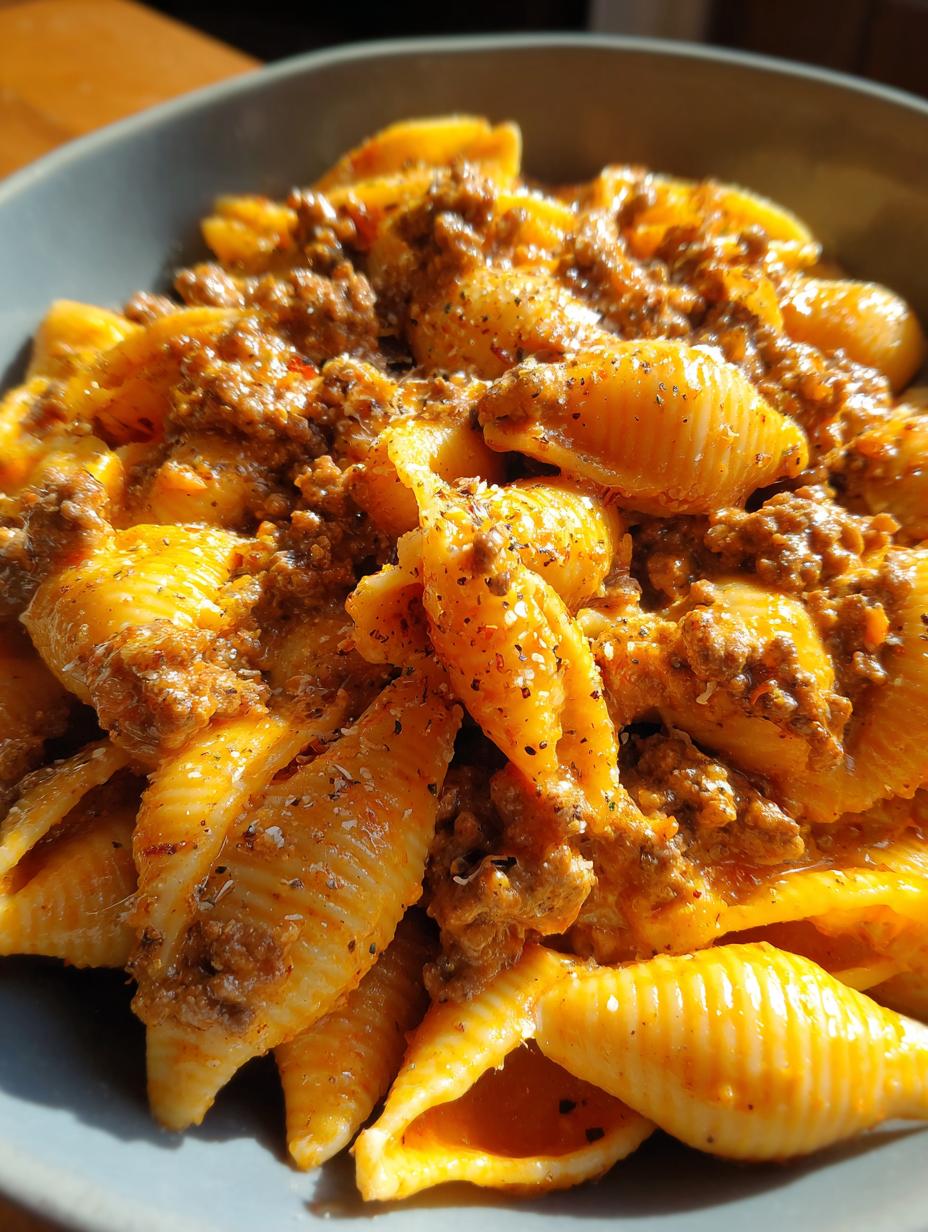 Creamy Beef and Shells - detail 1