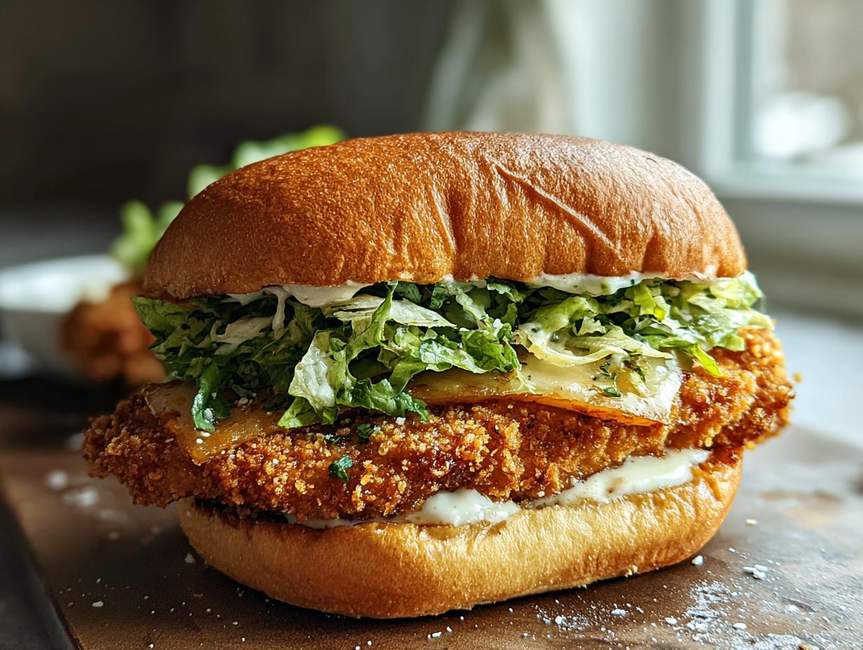 Crispy Chicken Caesar Sandwich