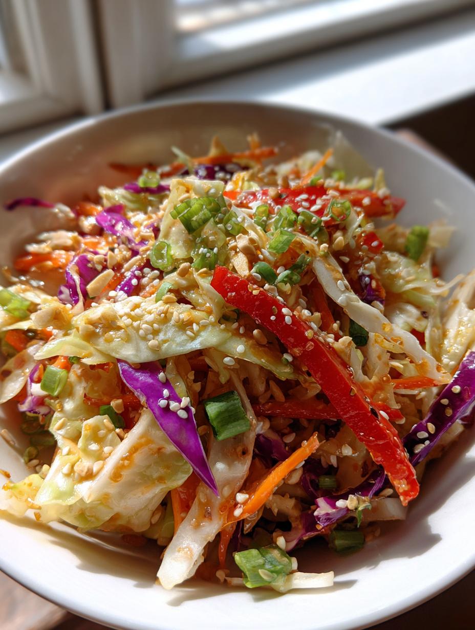 Devastating Crunchy Asian Cabbage Slaw in Just 5 Steps 4 Crunchy Asian Cabbage Slaw - detail 1