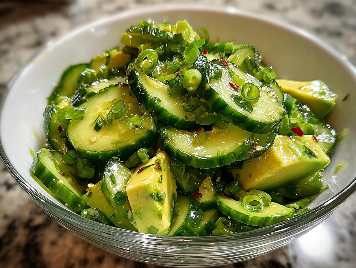 Cucumber Avocado Salad