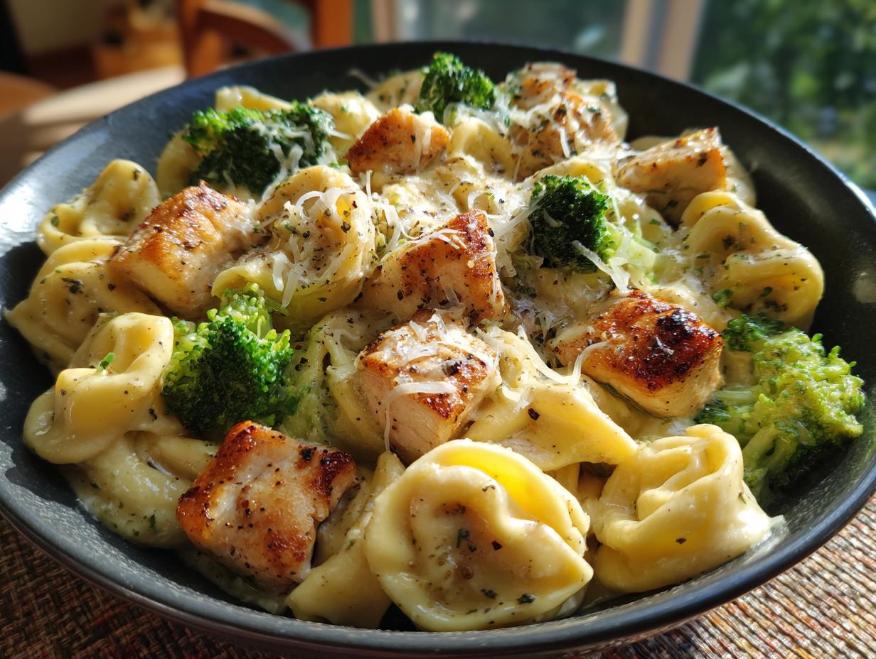Garlic Parmesan Chicken Tortellini