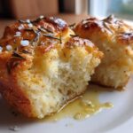 Golden Crust Garlic Rosemary Focaccia Muffins