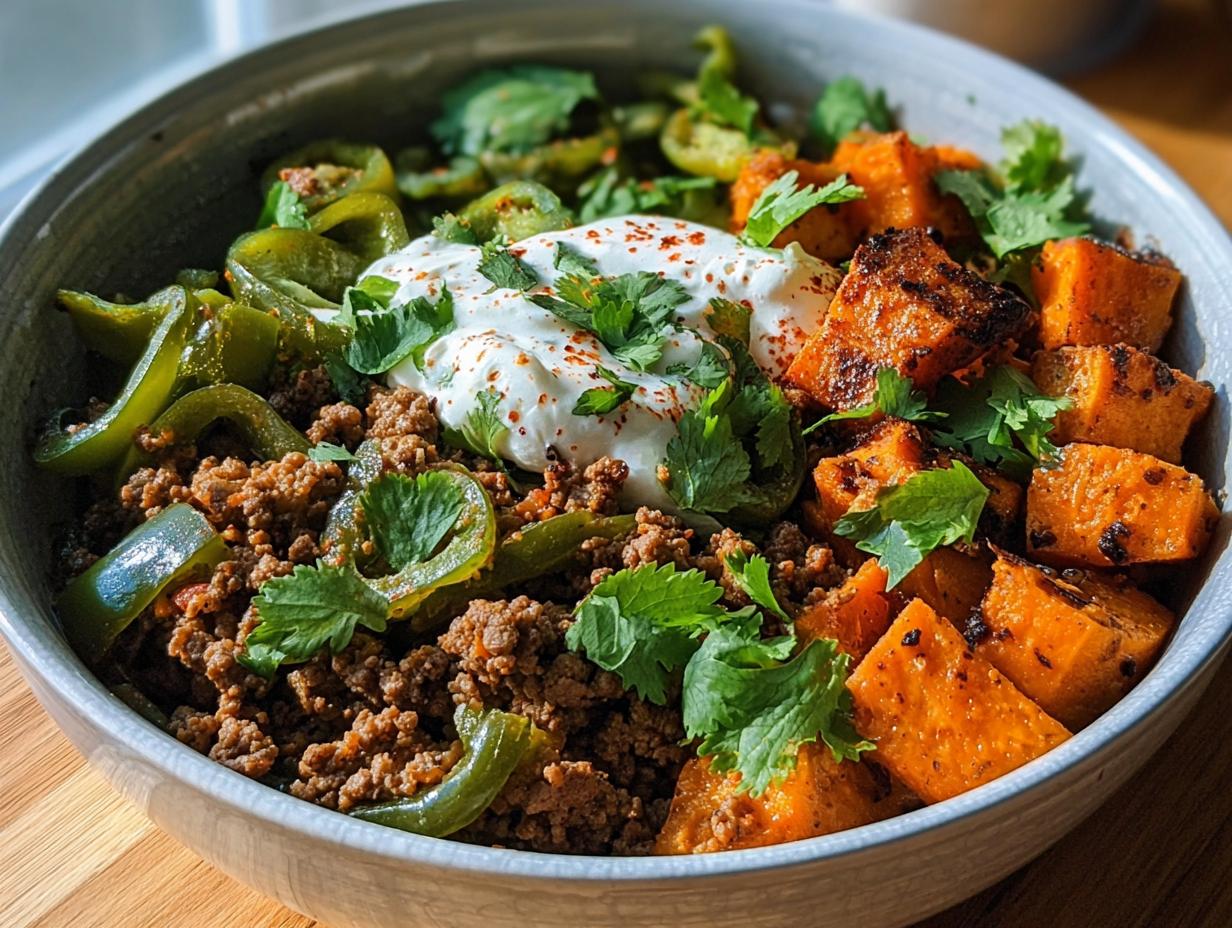 Ground Beef Sweet Potato: 1 Easy Power Bowl - Ground Beef Sweet Potato - additional detail