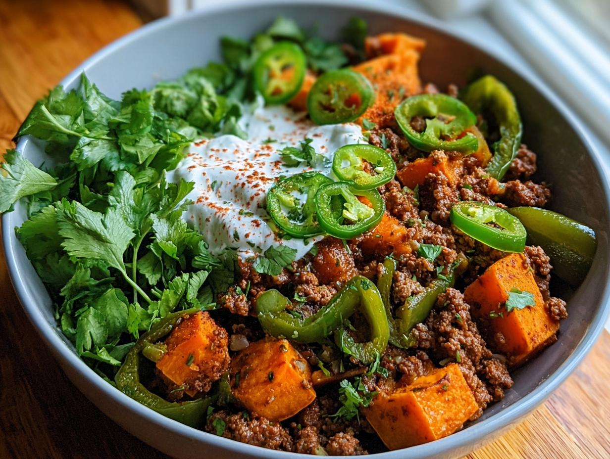 Ground Beef Sweet Potato: 1 Easy Power Bowl - Ground Beef Sweet Potato - additional detail