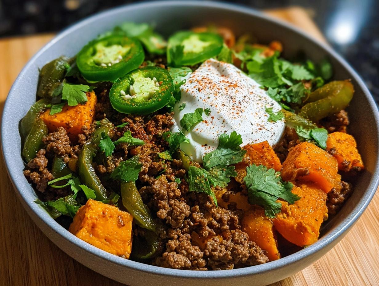 Ground Beef Sweet Potato