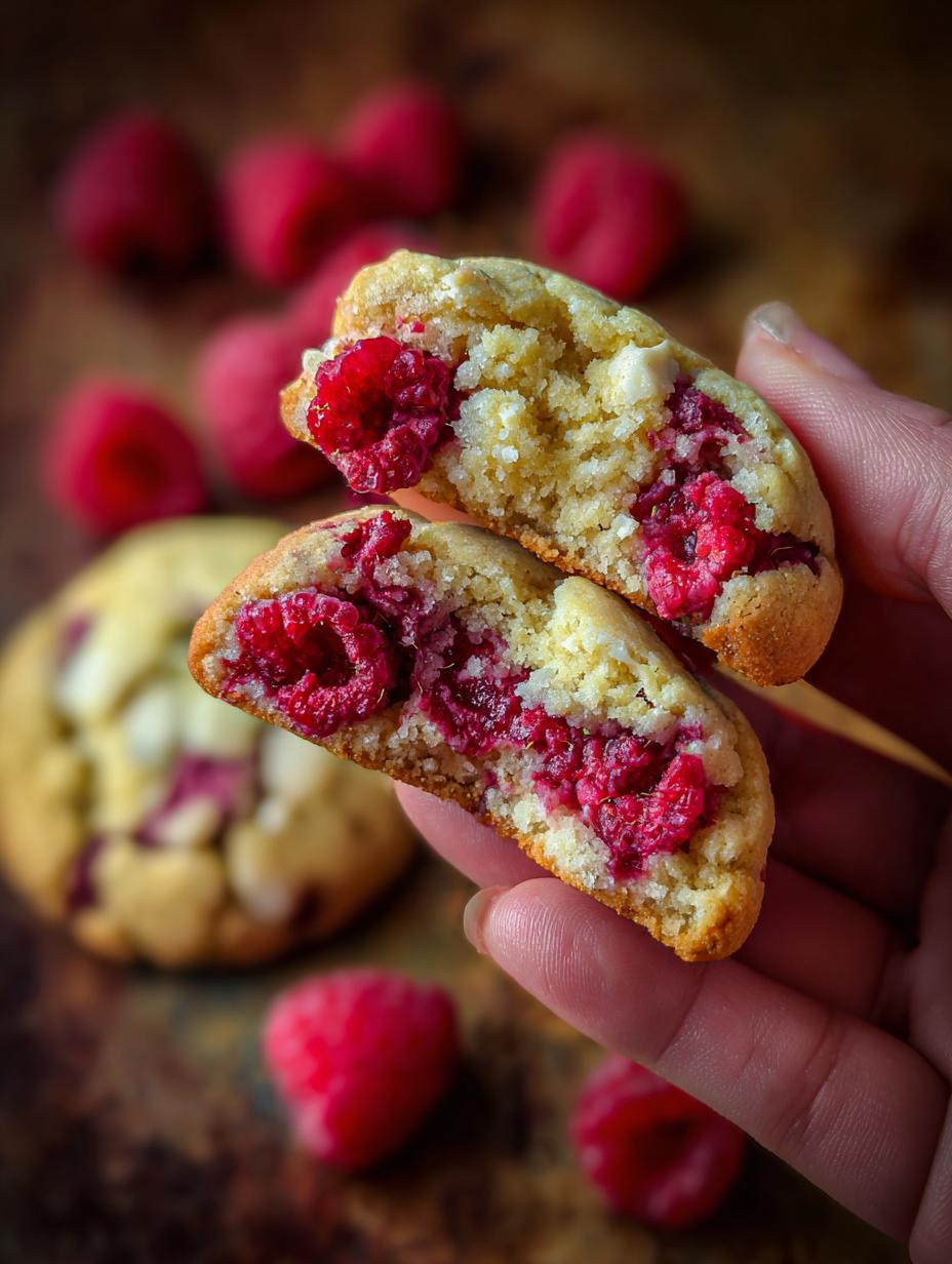 Lemon Raspberry Cookies - detail 1