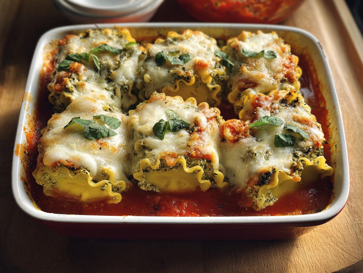 Pesto Lasagna Rolls: 8 Delicious Dinner Ideas 4 Pesto Lasagna Rolls: 8 Delicious Dinner Ideas - Pesto Lasagna Rolls - additional detail