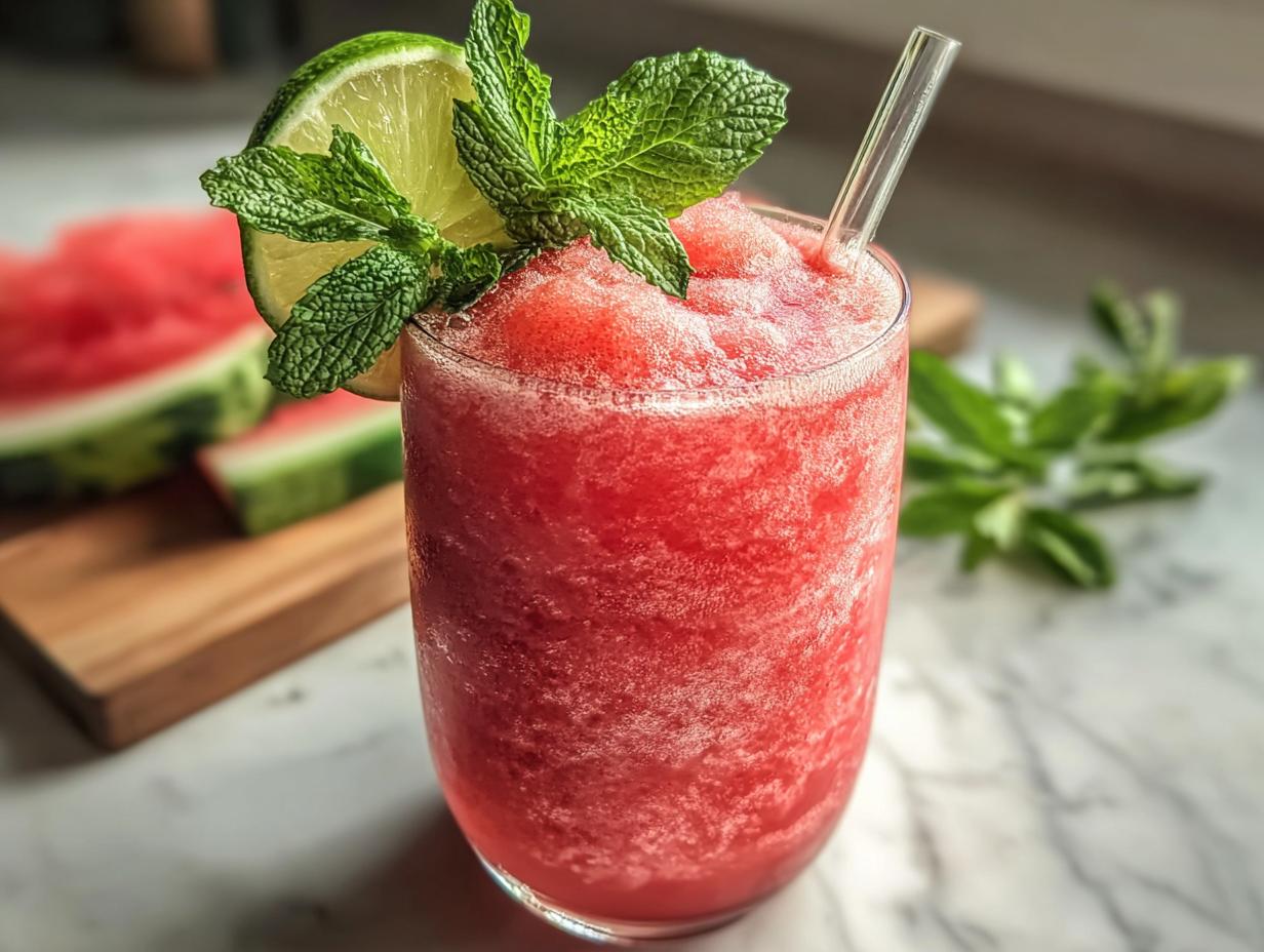Refreshing Watermelon Slushie For - detail 1