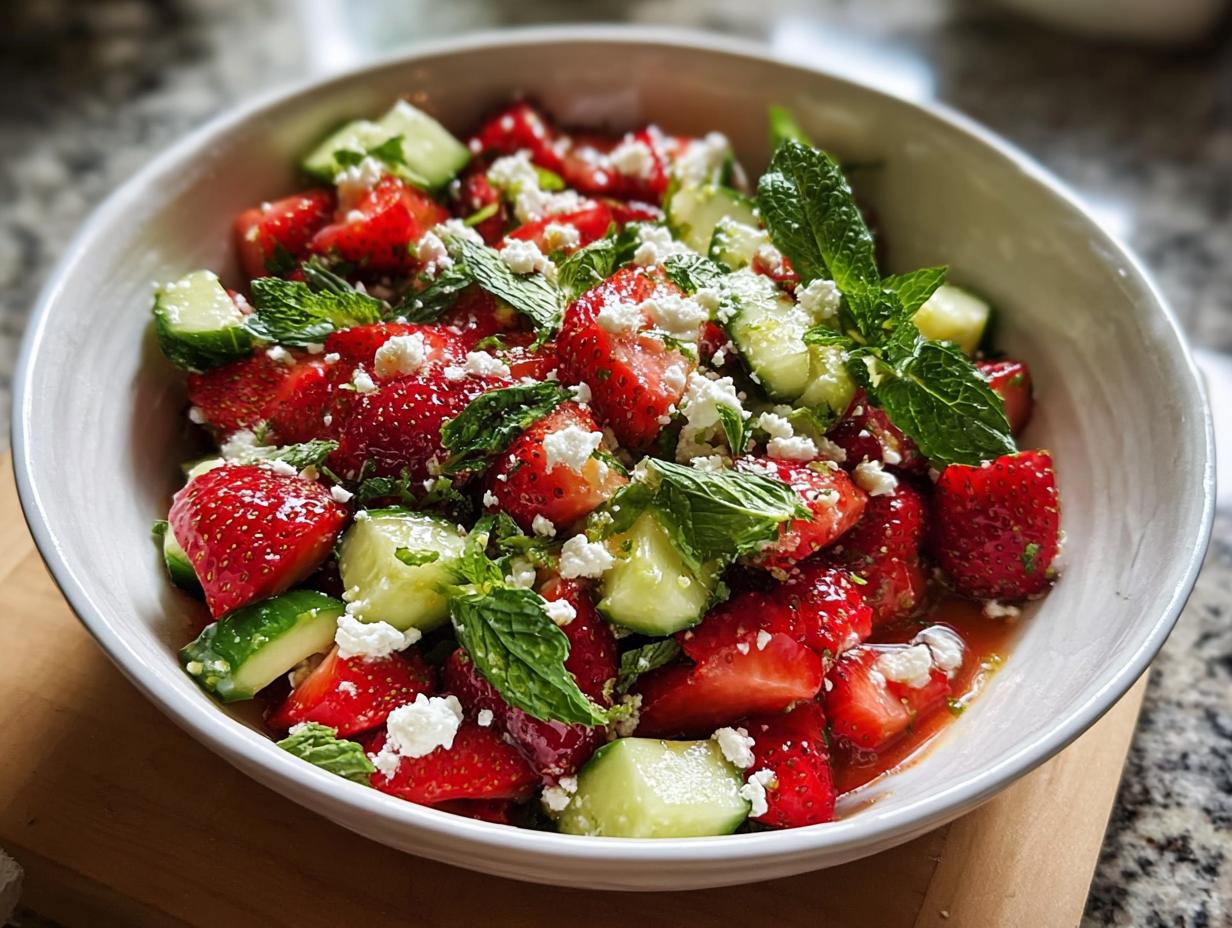 Strawberry Cucumber Salad
