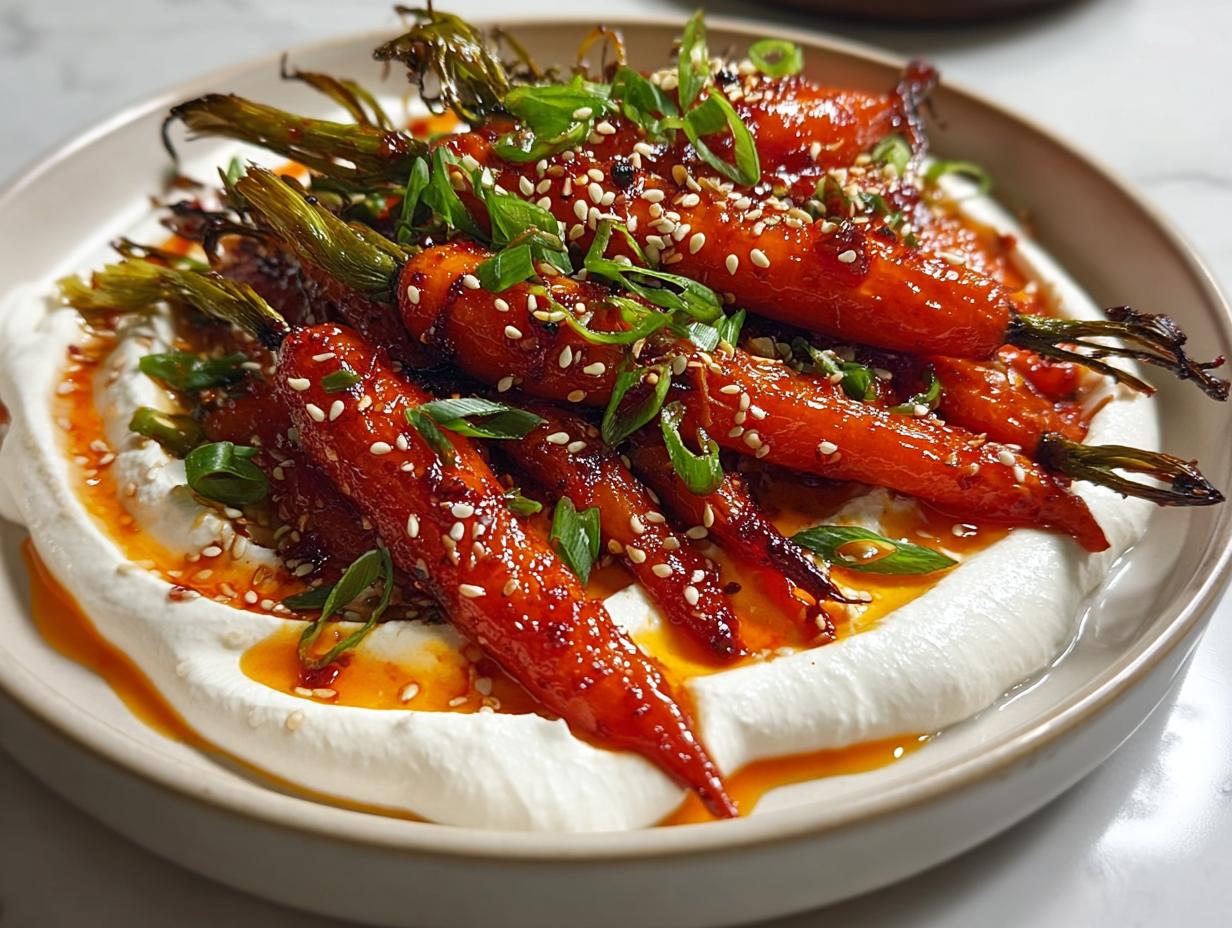 Swicy Gochujang Carrots Yogurt