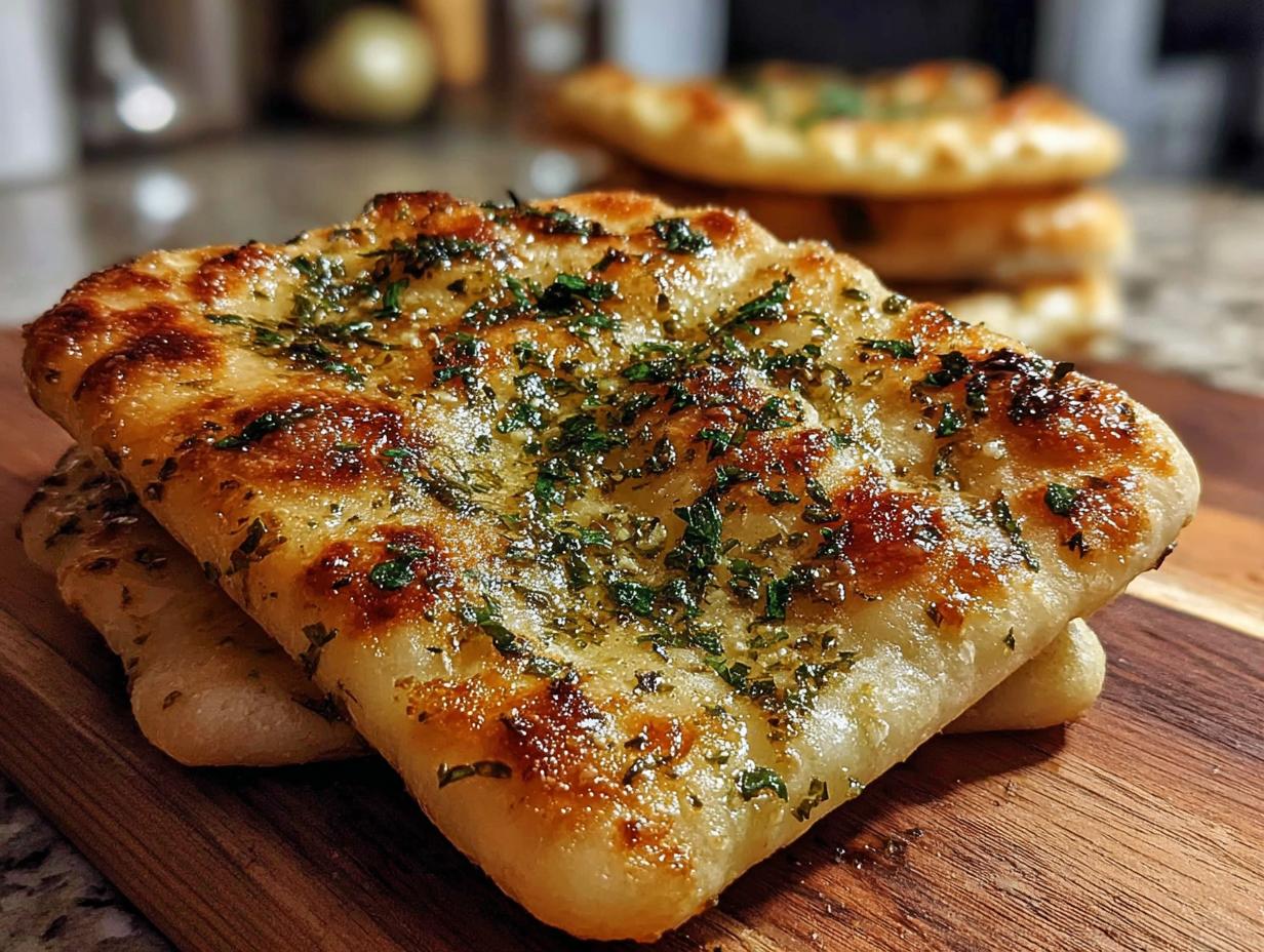 Air Fryer Garlic Flatbread: Delicious 4-Minute Side 4 Air Fryer Garlic Flatbread: Delicious 4-Minute Side - Air Fryer Garlic Flatbread - additional detail
