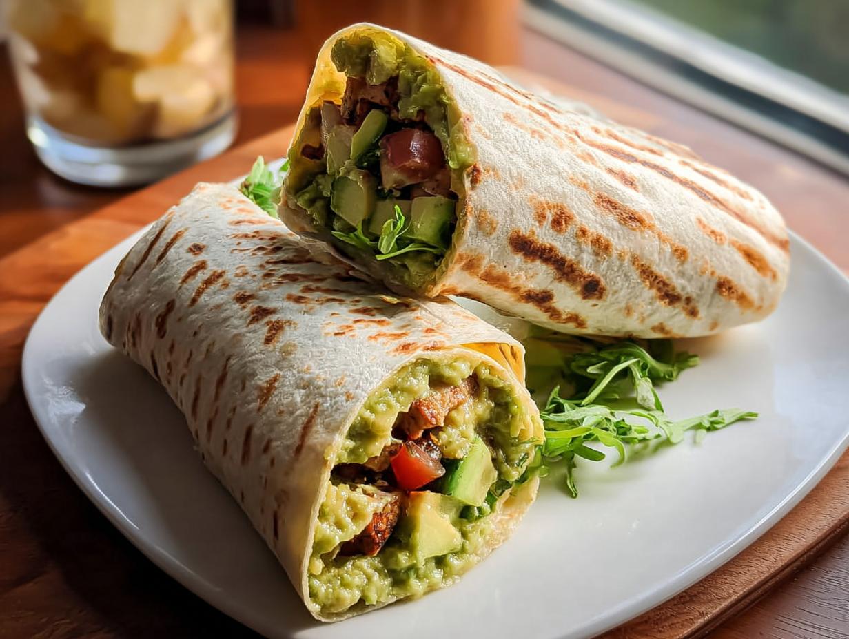 Astonishing Avocado Tortilla Wraps in 15 Minutes 4 Astonishing Avocado Tortilla Wraps in 15 Minutes - Avocado Tortilla Wraps - additional detail