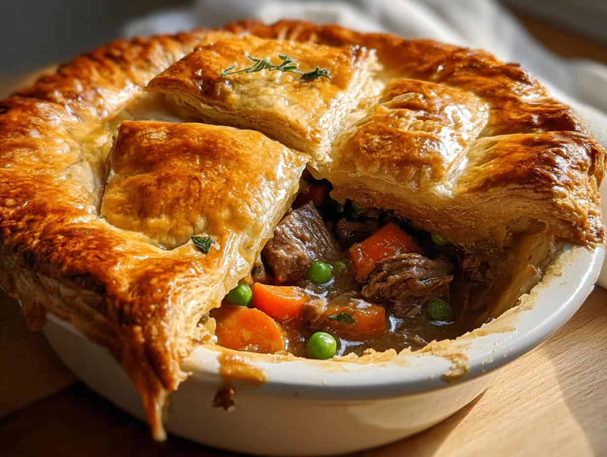 Beef Pot Pie Comfort: 1 Savory Bite 4 Beef Pot Pie Comfort: 1 Savory Bite - Beef Pot Pie Comfort - additional detail