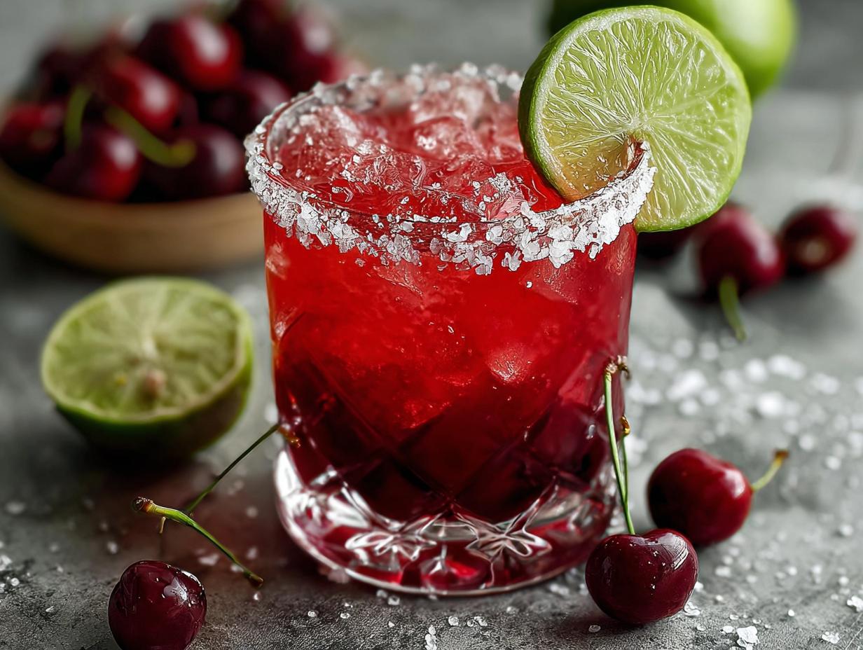 Cherry Lime Margarita Refreshing Bliss 4 Cherry Lime Margarita Refreshing Bliss - Cherry Lime Margarita Refreshing - additional detail
