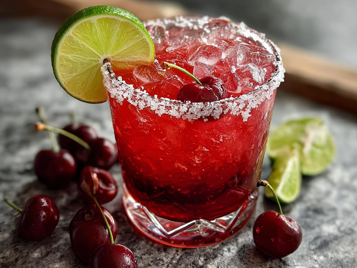 Cherry Lime Margarita Refreshing