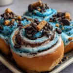 Cookie Monster Cinnamon Rolls