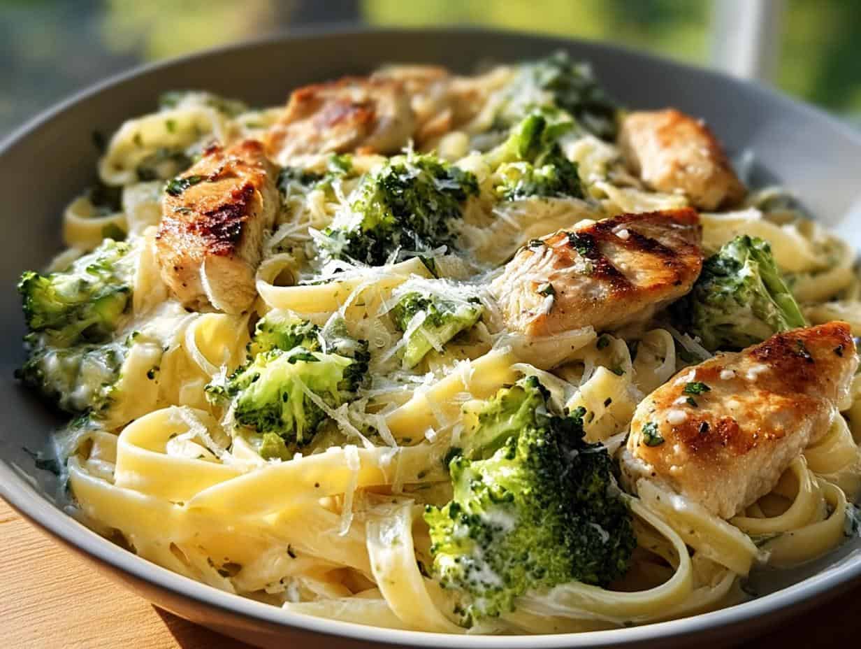 Creamy Chicken Broccoli Alfredo