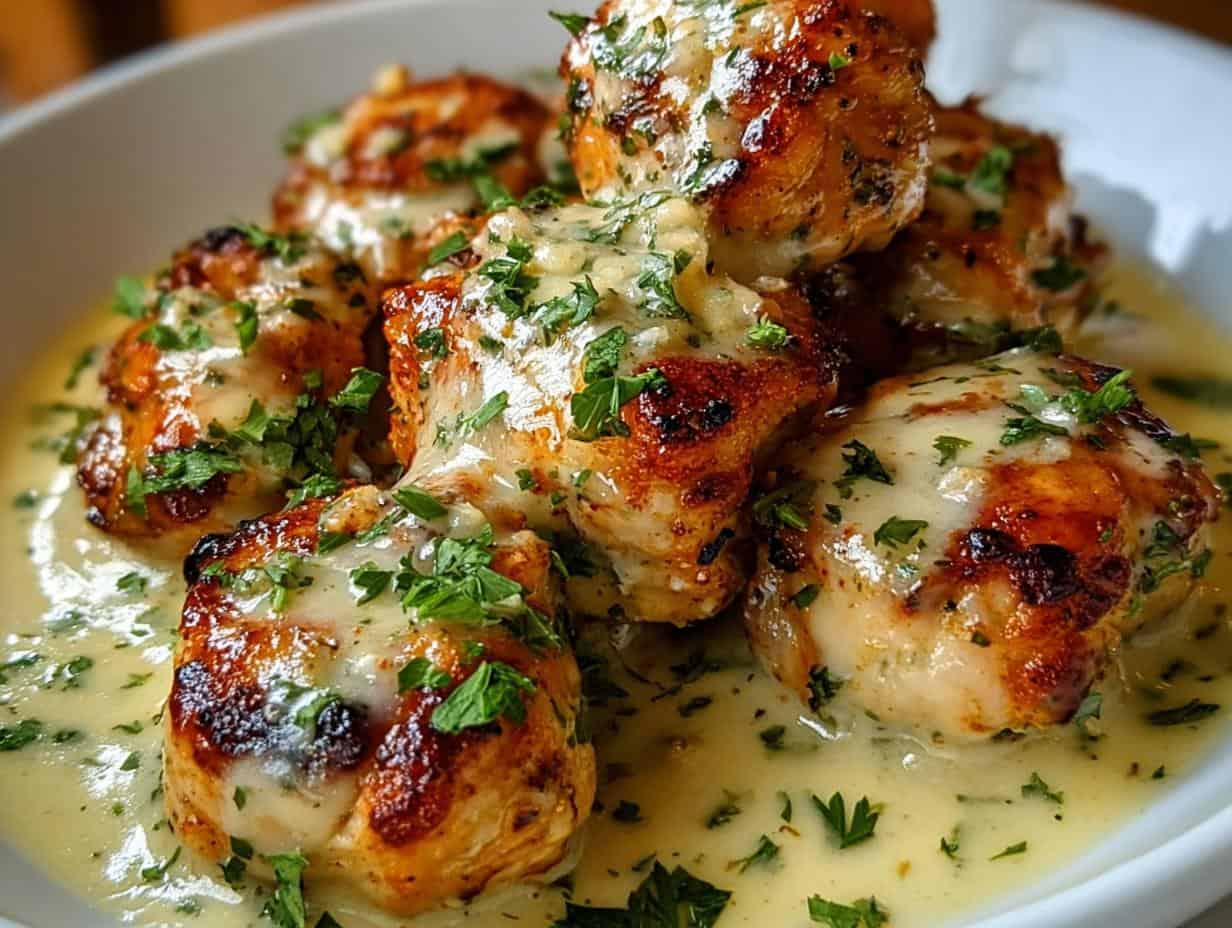 Creamy Garlic Sauce Grilled