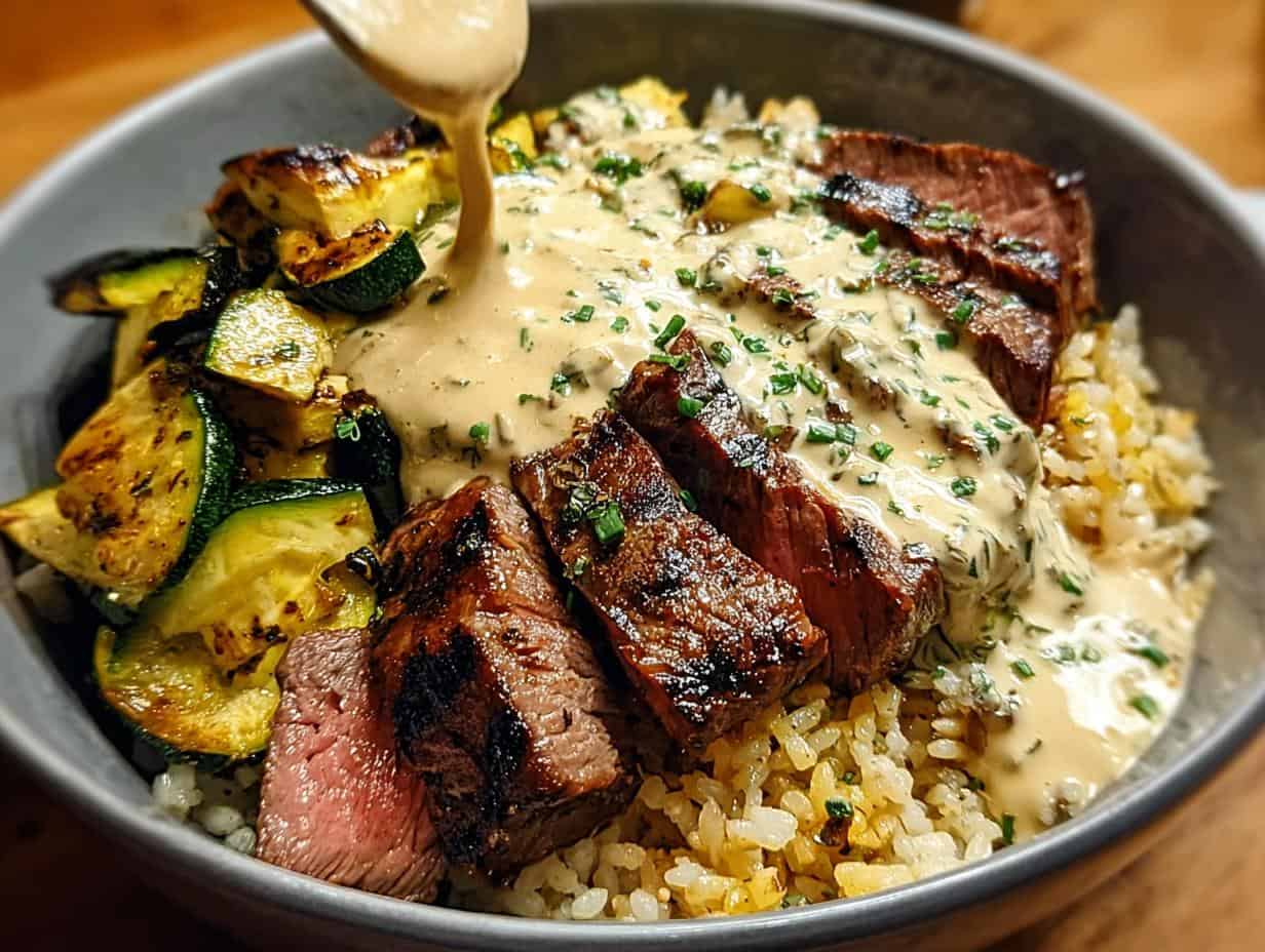 Creamy Grilled Steak Bowl