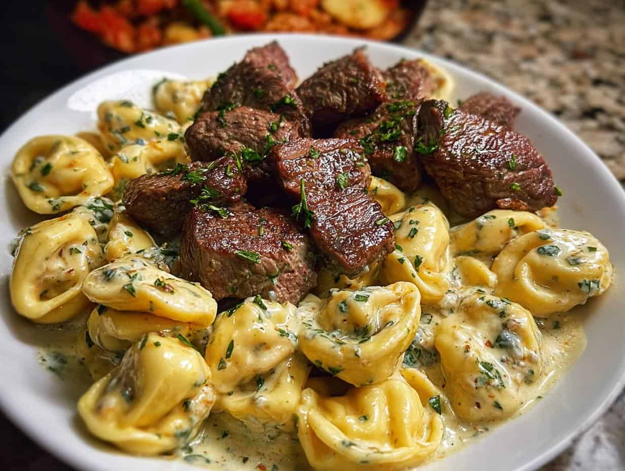 Garlic Steak Cheese Filled
