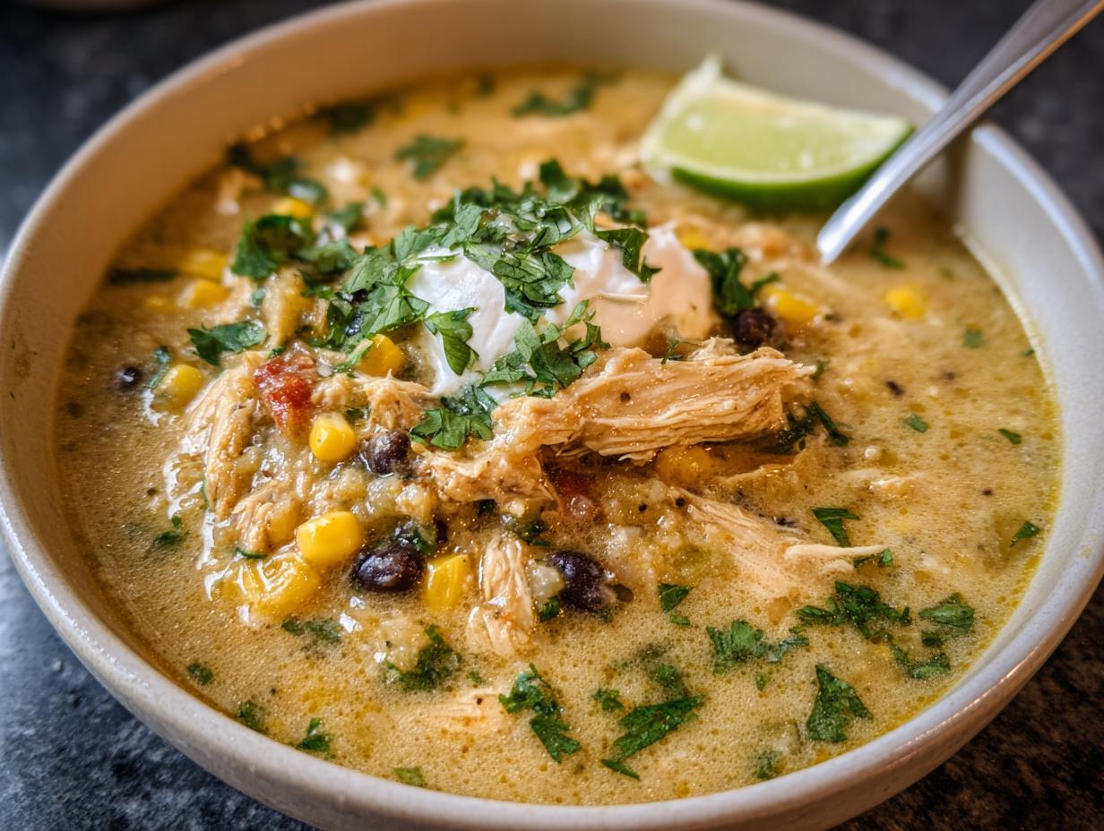 Green Chile Chicken Enchilada Soup: Creamy Comfort in 30 5 Green Chile Chicken Enchilada Soup: Creamy Comfort in 30 - Green Chile Chicken Enchilada - main visual representation