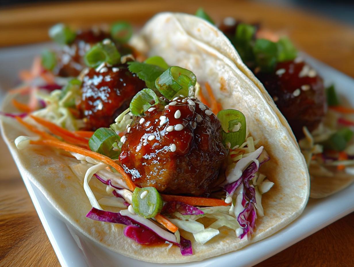 Korean BBQ Meatball Tacos: 40 Min Flavor Explosion 5 Korean BBQ Meatball Tacos: 40 Min Flavor Explosion - Korean Bbq Meatball Tacos - additional detail