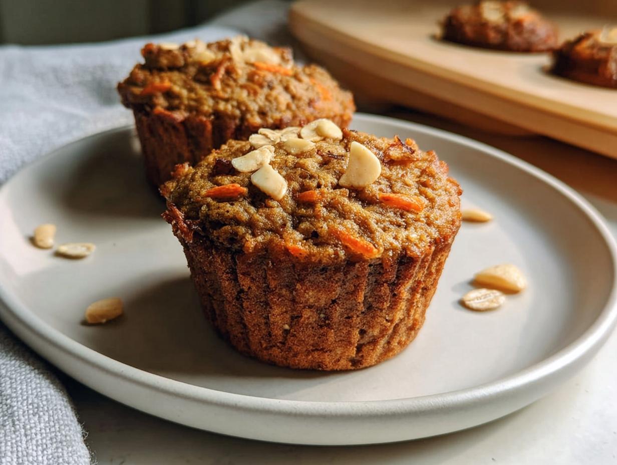 Oatmeal Banana Carrot Muffins