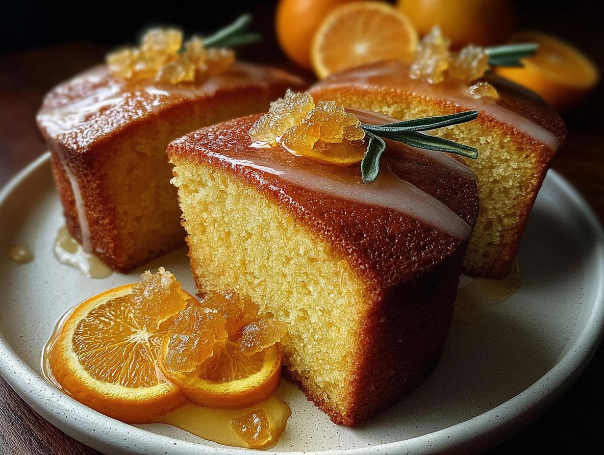 Orange Ginger Honey Cakes