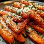 Parmesan Garlic Roasted Carrots