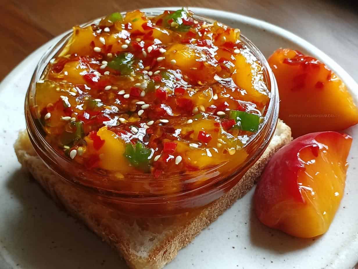 Sweet Peach Pepper Jelly Perfection: 1 Amazing Recipe - Peach Pepper Jelly Sweet - main visual representation