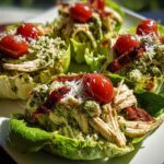 Pesto Chicken Lettuce Wraps