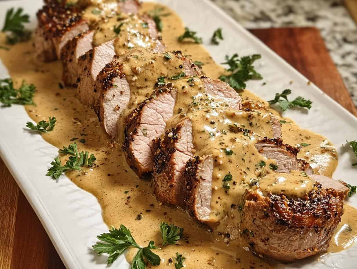 Perfect Pork Tenderloin Dijon Cream 4 Perfect Pork Tenderloin Dijon Cream - Pork Tenderloin Dijon Cream - additional detail