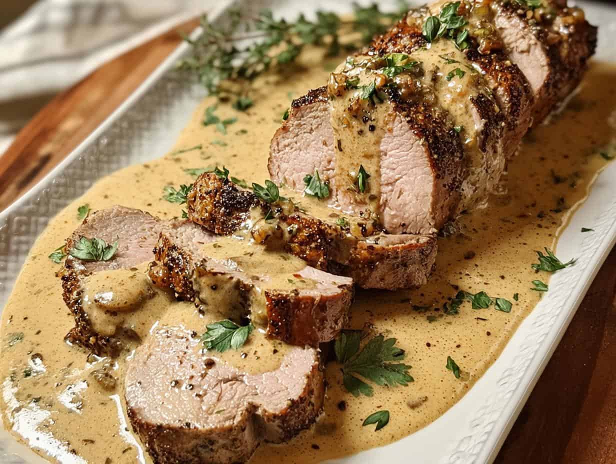 Pork Tenderloin Dijon Cream