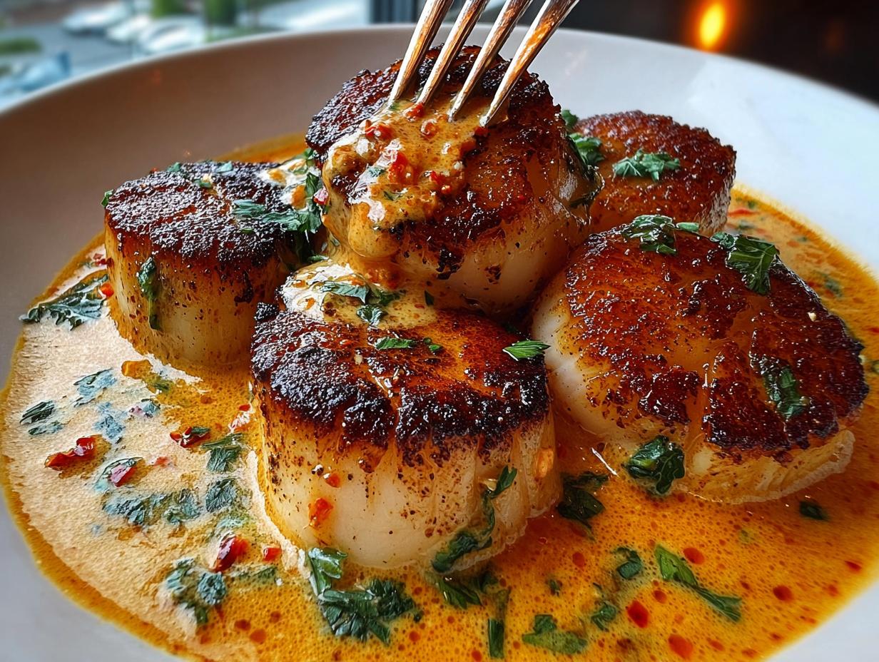 Seared Scallops Spicy Cajun: Amazing Flavor - Seared Scallops Spicy Cajun - additional detail