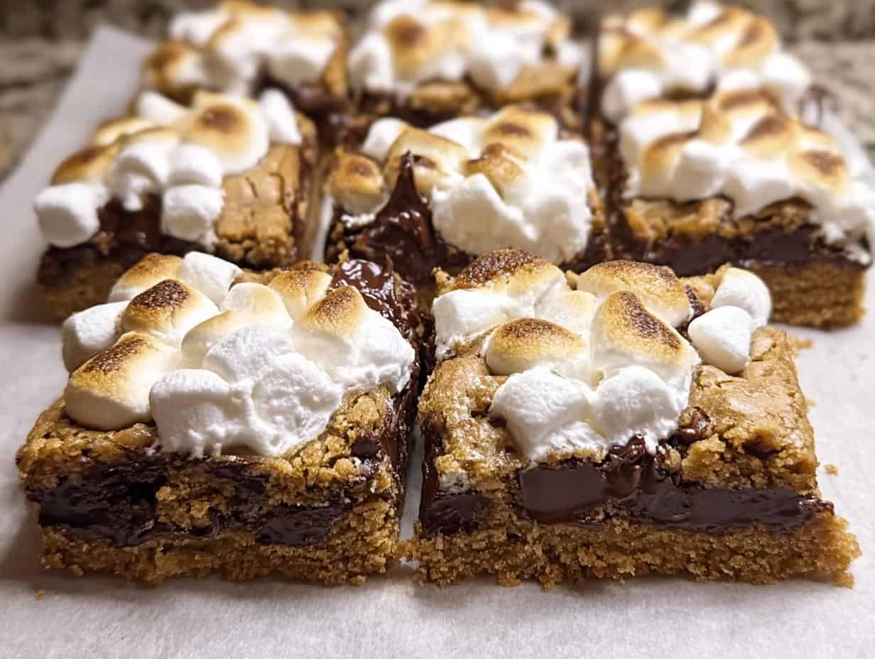 Smores Cookie Bars: Amazing 1-Bowl Treat - Smores Cookie Bars - additional detail