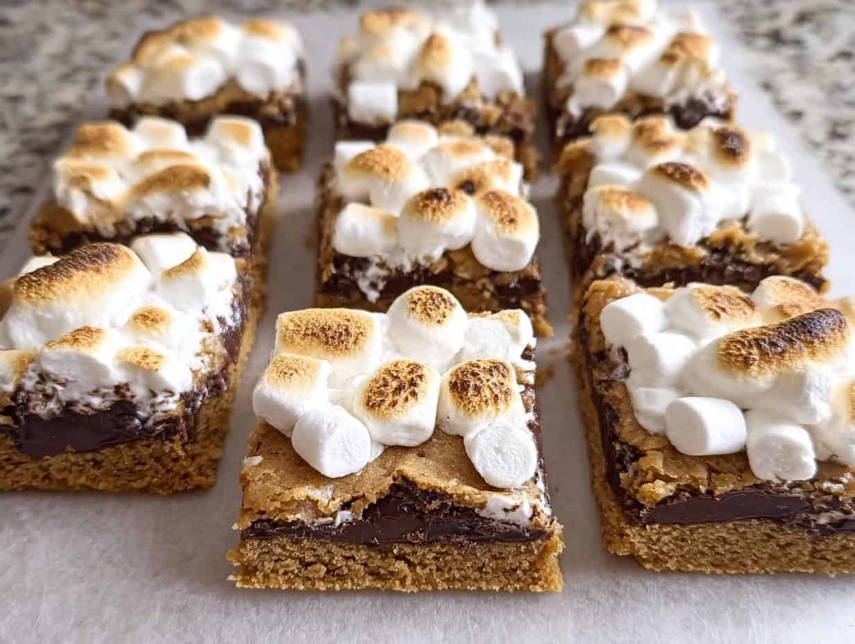 Smores Cookie Bars: Amazing 1-Bowl Treat - Smores Cookie Bars - additional detail