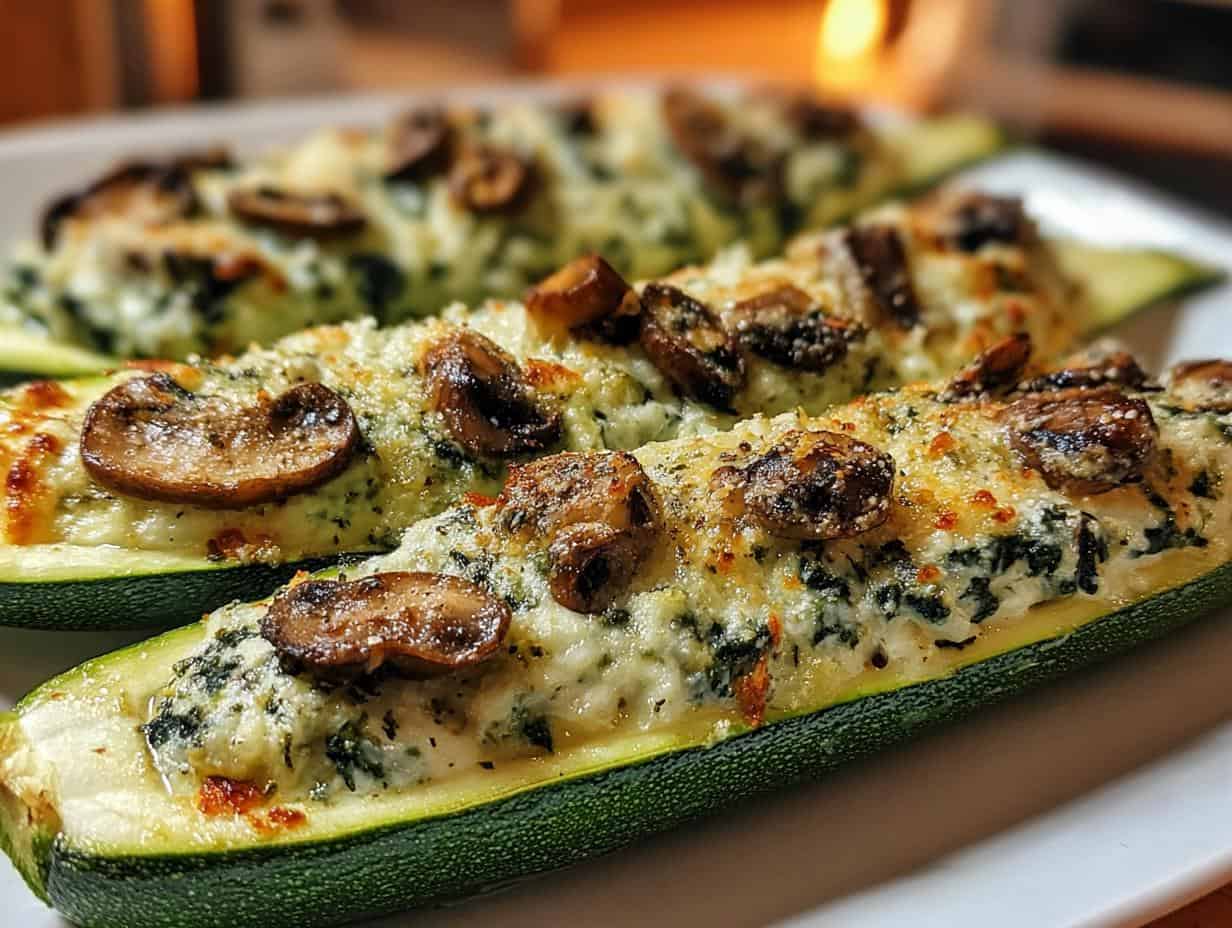Spinach Mushroom Ricotta Stuffed: 4 Delicious Ideas 5 Spinach Mushroom Ricotta Stuffed Zucchini - ingredients and preparation