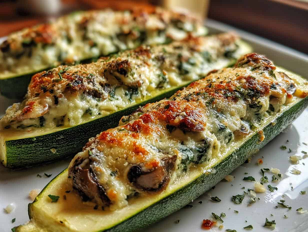 Spinach Mushroom Ricotta Stuffed