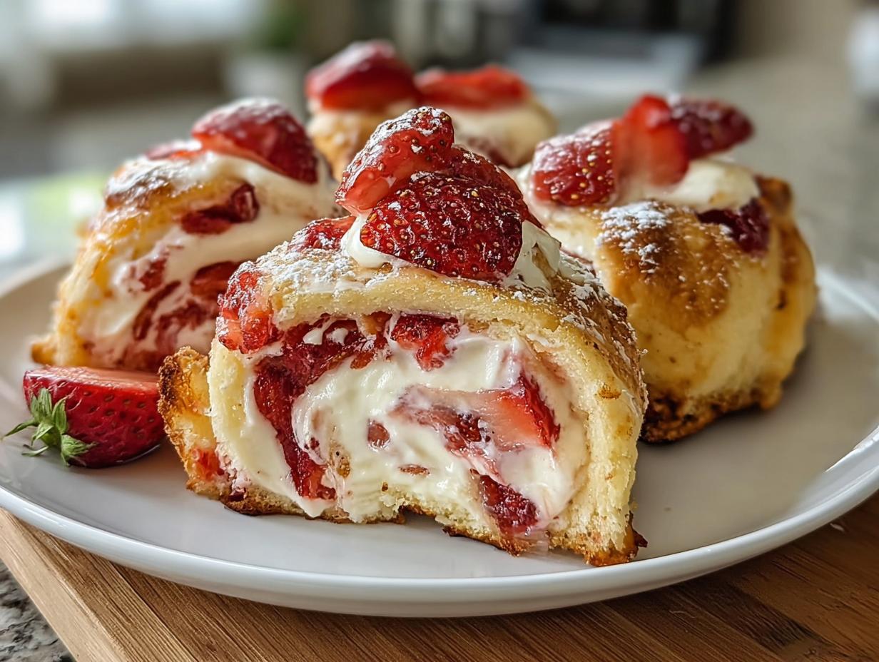 Strawberry Cheesecake Rolls: 12 Amazing Bites - Strawberry Cheesecake Rolls Dessert - additional detail
