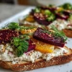 Whipped Feta Beetroot Toast