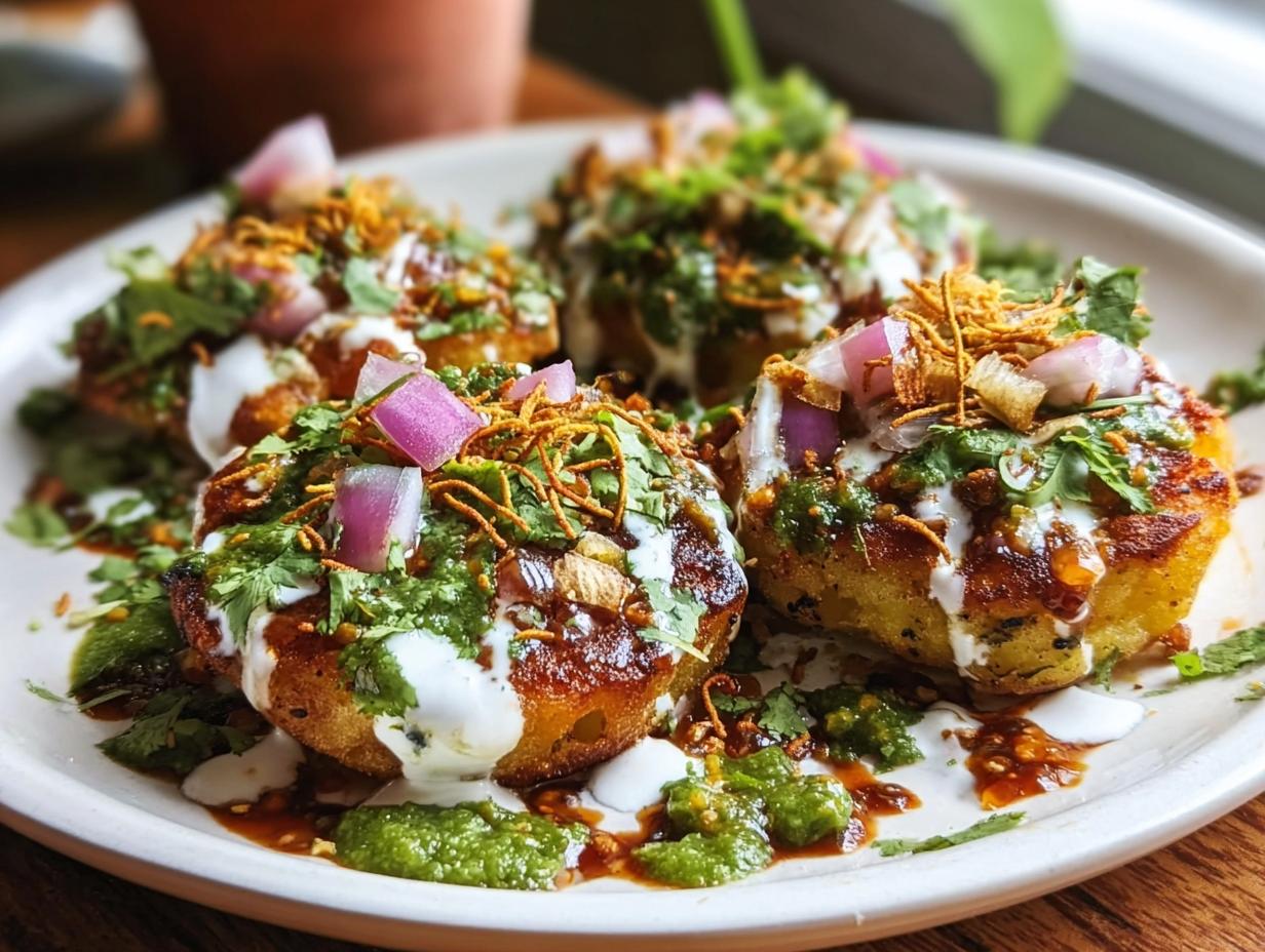 Aloo Tikki Chaat: 7 Amazing Flavors 4 Aloo Tikki Chaat: 7 Amazing Flavors - Aloo Tikki Chaat - additional detail