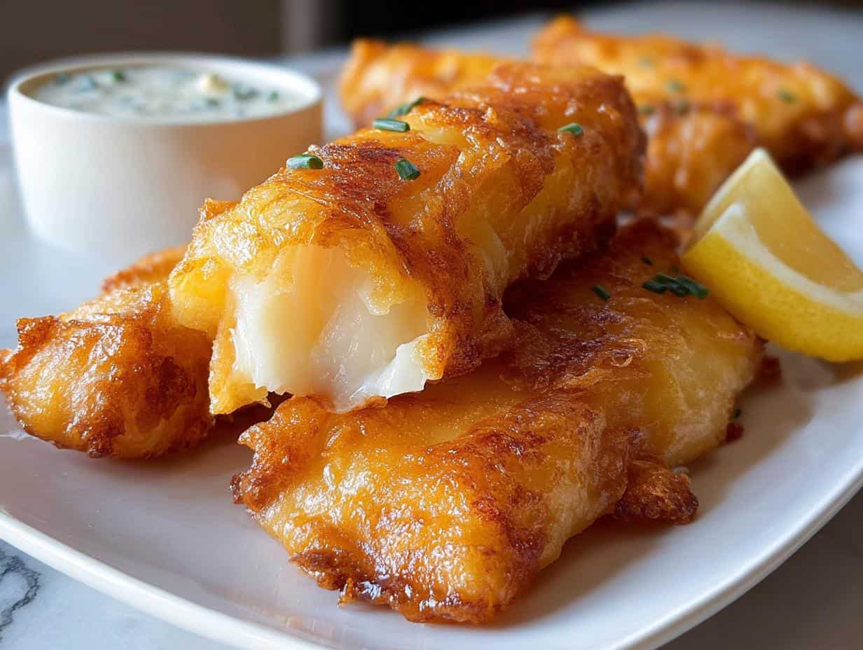 Beer Battered Halibut Crispy 1 Easy Recipe 5 Beer Battered Halibut Crispy 1 Easy Recipe - Beer Battered Halibut Crispy - additional detail